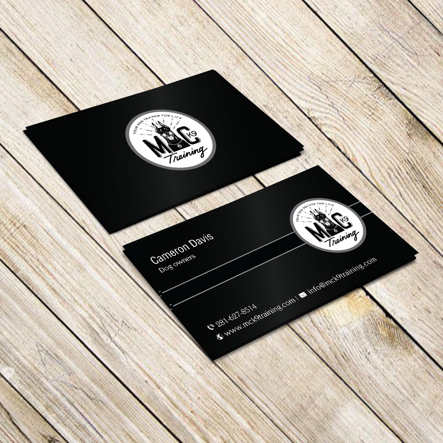 Business Card Design by Creative Jiniya for MC K9 Training | Design #16328044
