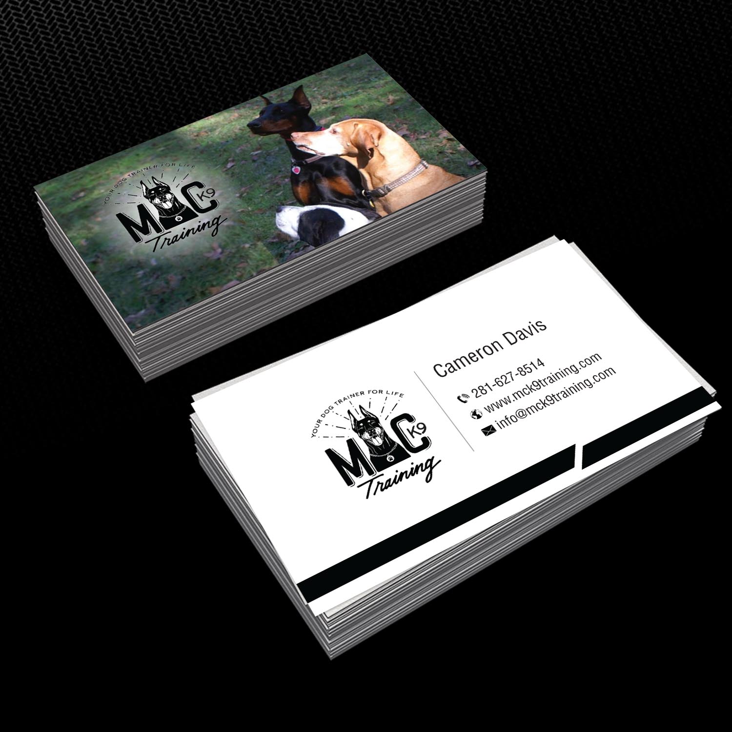 Business Card Design by Creative Jiniya for MC K9 Training | Design #16328045