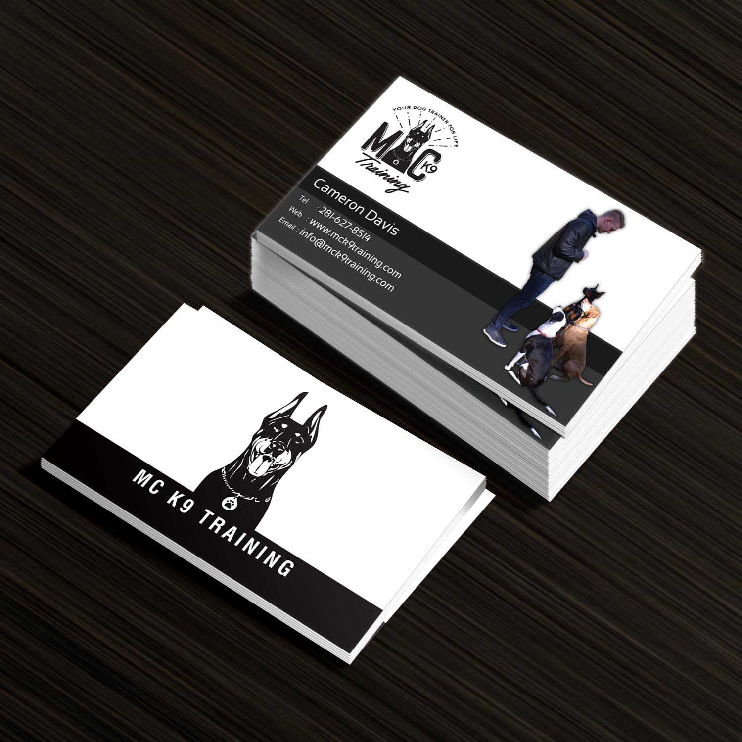 Business Card Design by Creative Jiniya for MC K9 Training | Design #16333031