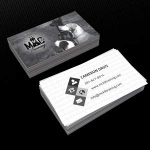 Business Card Design by Creative Jiniya for MC K9 Training | Design: #16333387