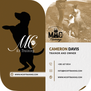 Design de Carte de Visite par Likhang Mawieshams pour MC K9 Training | Design : #16342099