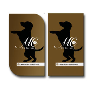 Design de Carte de Visite par Likhang Mawieshams pour MC K9 Training | Design : #16342165
