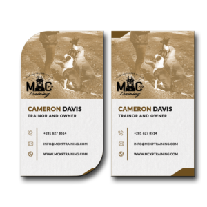 Design de Carte de Visite par Likhang Mawieshams pour MC K9 Training | Design : #16342166
