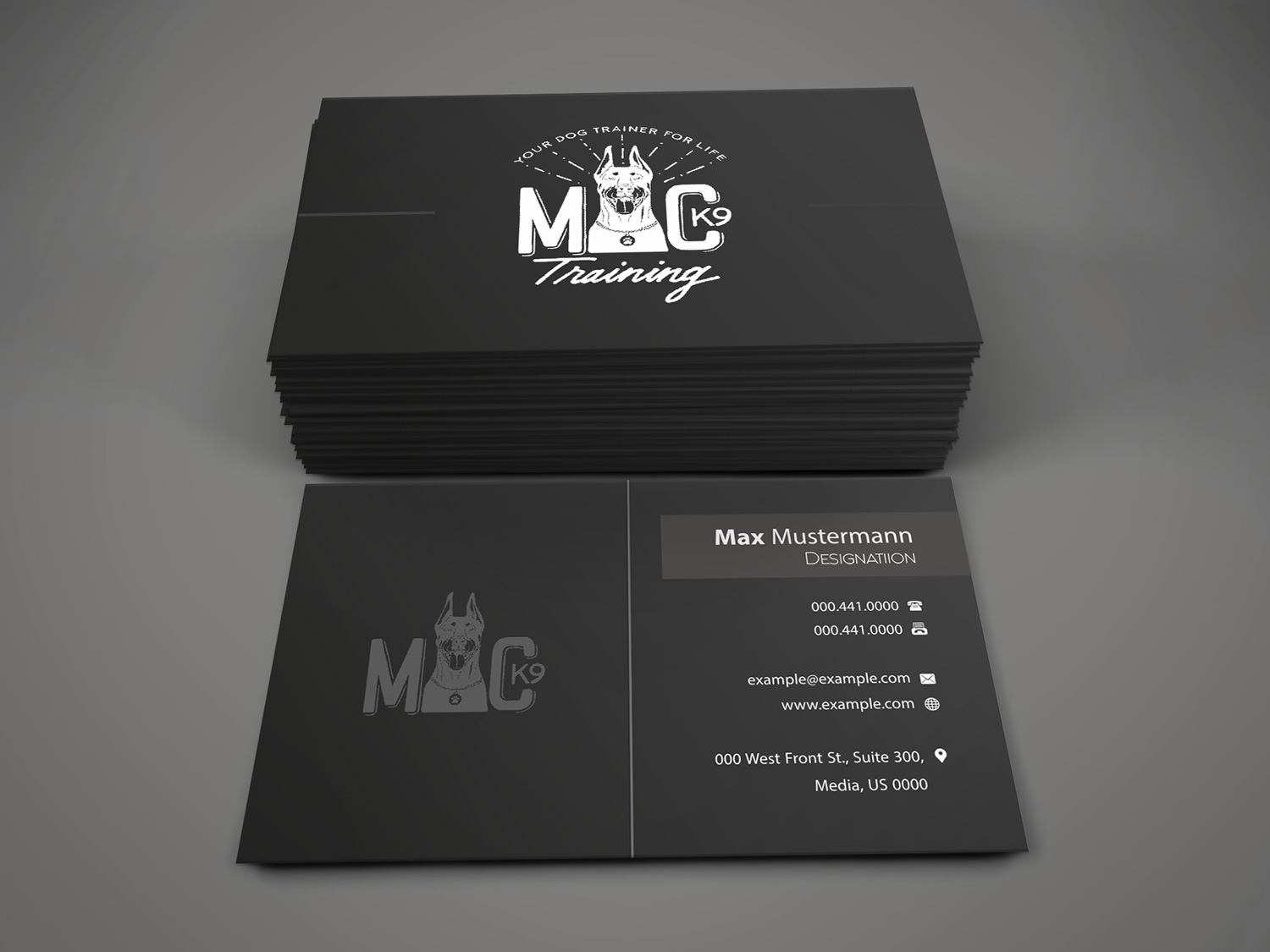 Business Card Design by Petter Goms for MC K9 Training | Design #16326967
