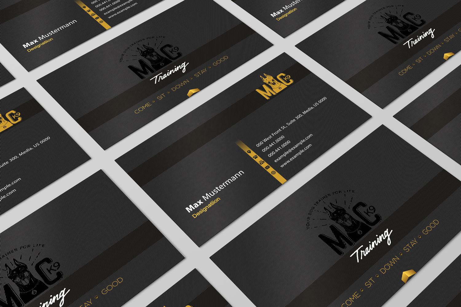 Business Card Design by Petter Goms for MC K9 Training | Design #16327206