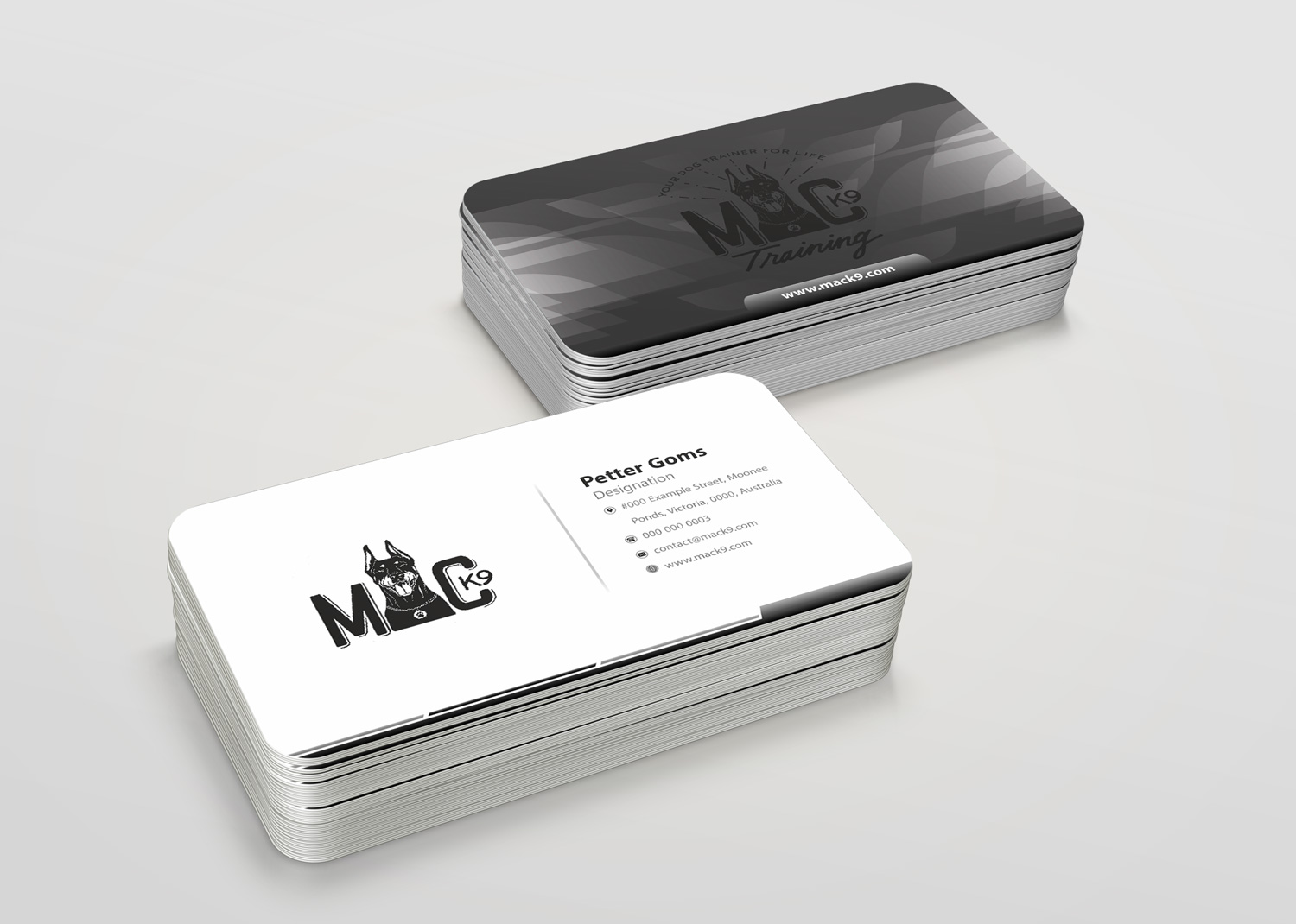 Business Card Design by Petter Goms for MC K9 Training | Design #16327397