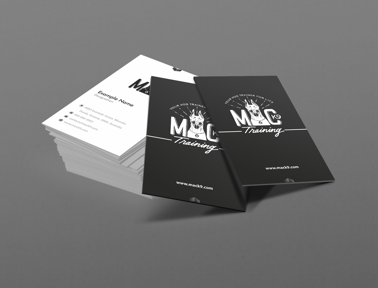 Design de Carte de Visite par Petter Goms pour MC K9 Training | Design #16328539