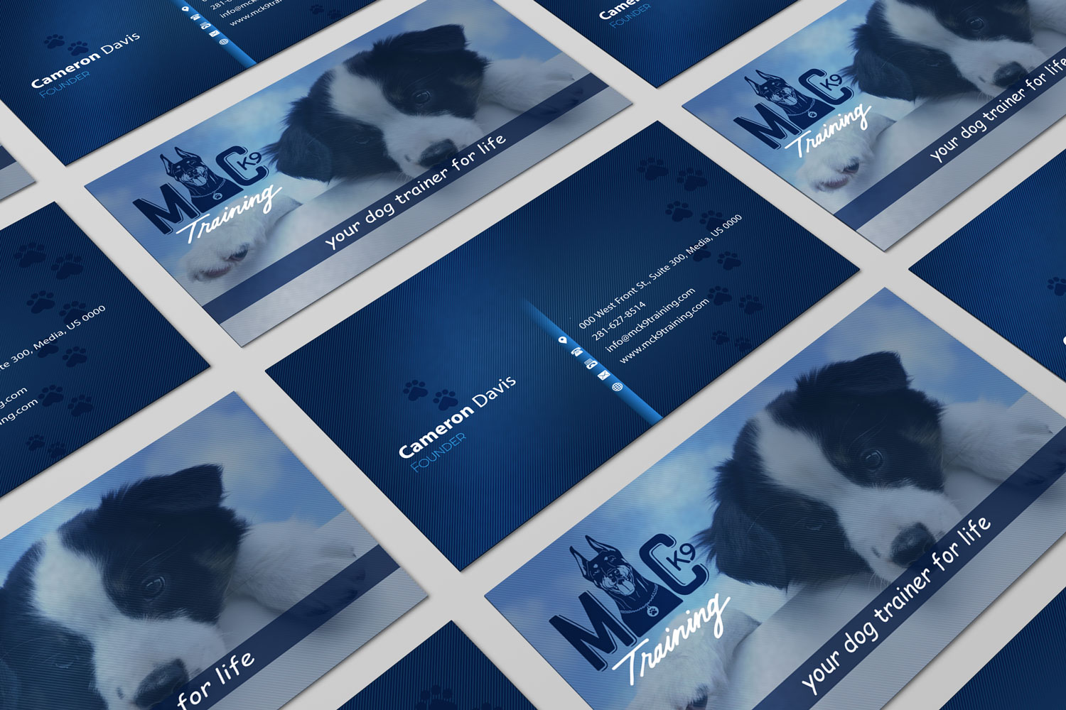 Business Card Design by Petter Goms for MC K9 Training | Design #16336203