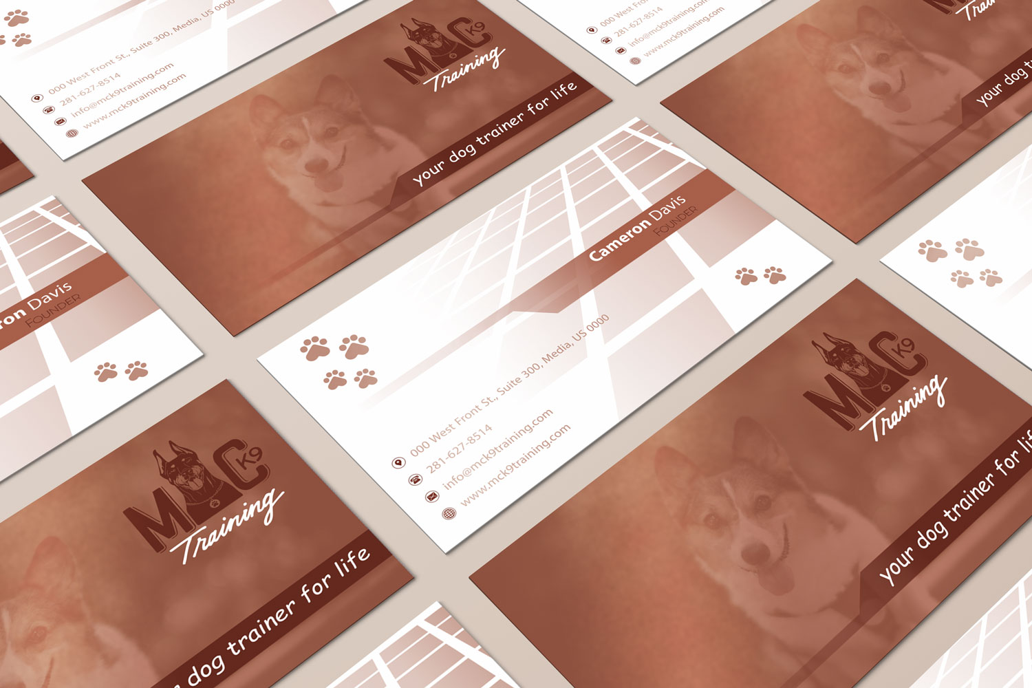 Business Card Design by Petter Goms for MC K9 Training | Design #16336397