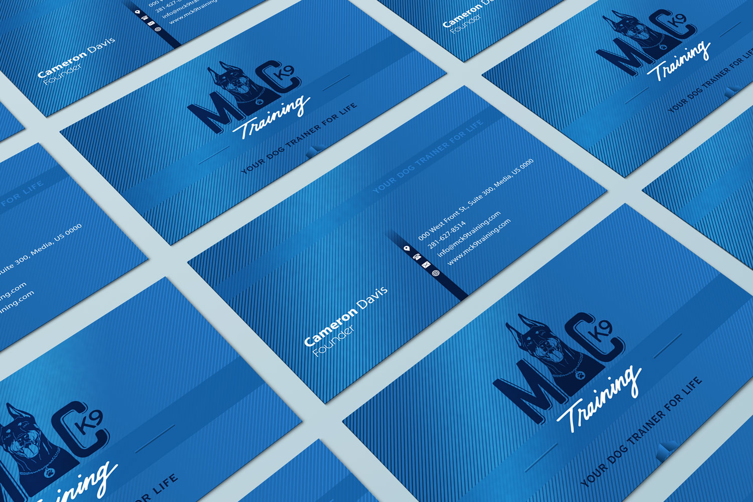 Design de Carte de Visite par Petter Goms pour MC K9 Training | Design #16337010