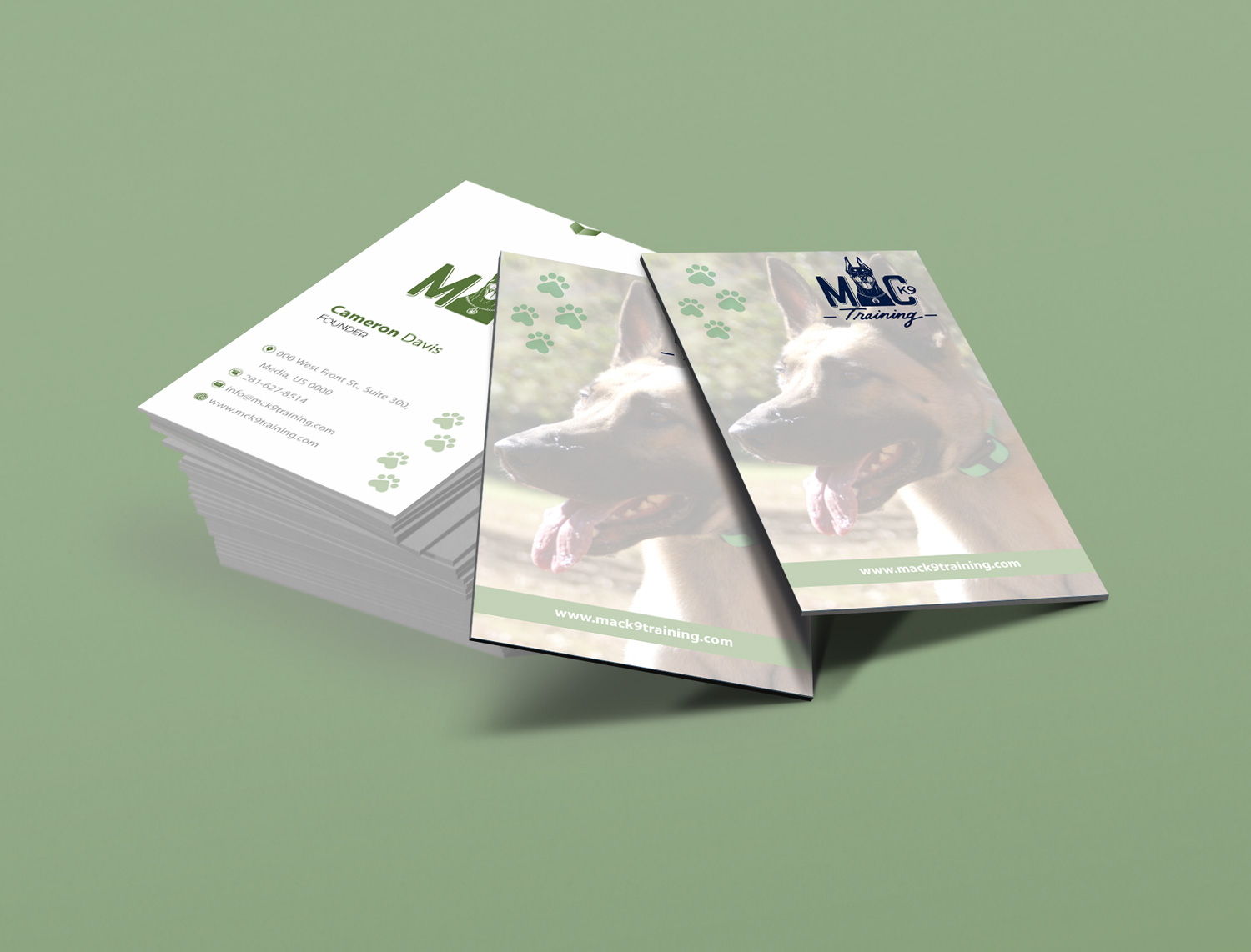 Business Card Design by Petter Goms for MC K9 Training | Design #16347028