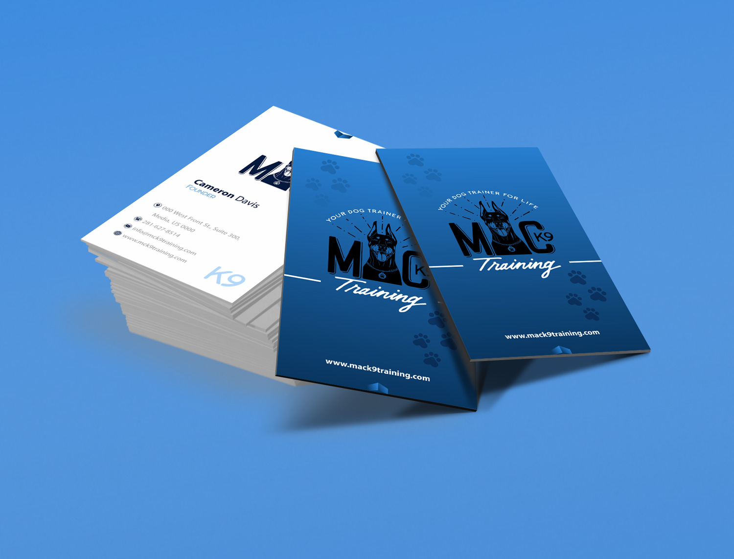 Business Card Design by Petter Goms for MC K9 Training | Design #16347137