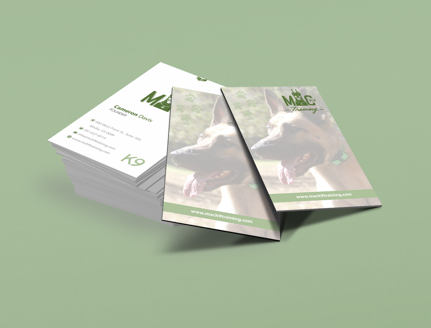Business Card Design by Petter Goms for MC K9 Training | Design #16347243
