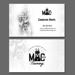 Business Card Design by Ann_RS - Anelia for MC K9 Training | Design: #16337986