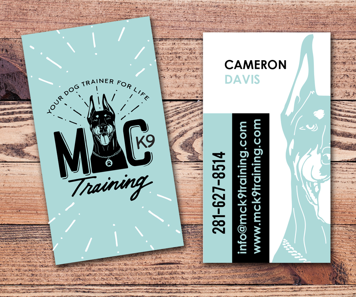 Business Card Design by beskillus for MC K9 Training | Design #16355410