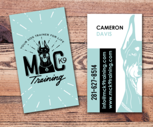 Business Card Design by beskillus for MC K9 Training | Design: #16355410