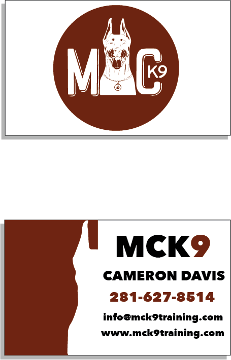 Visitenkarten-Design von miriam 3 für MC K9 Training | Design #16333880