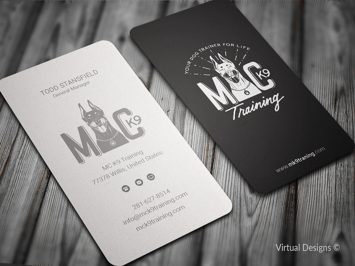 Business Card Design by SyncFuse™ Solutions for MC K9 Training | Design #16343478