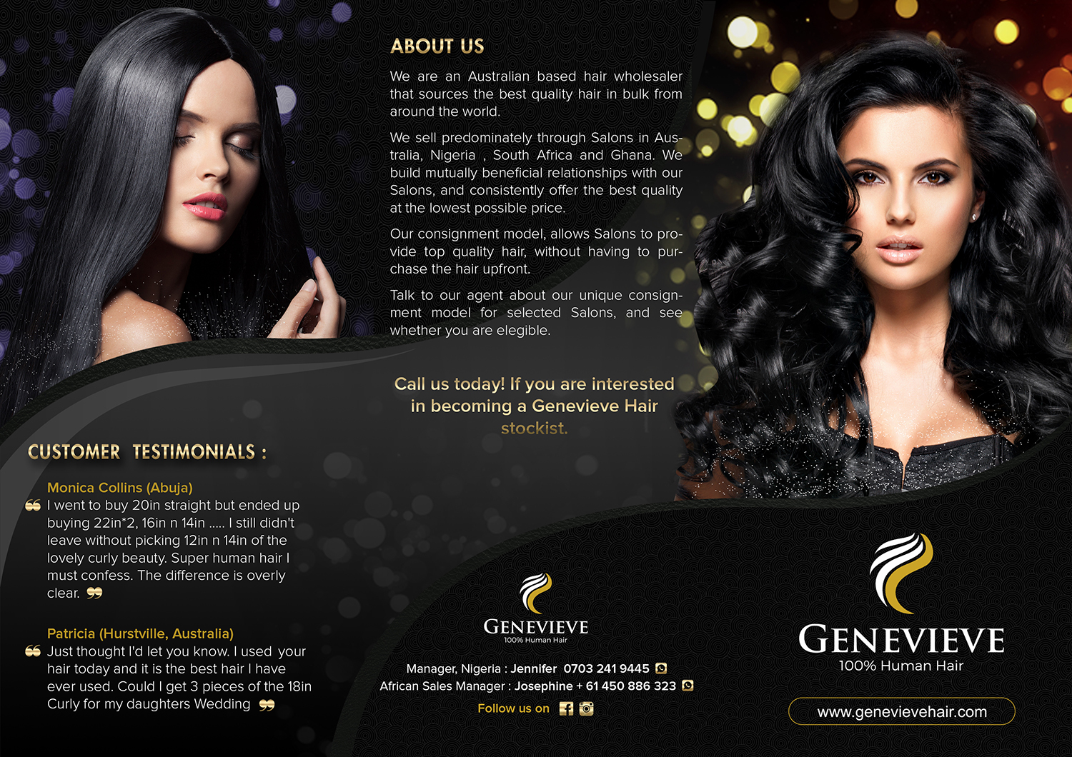 serious professional flyer design for stuart johnson by sd human hair flyers