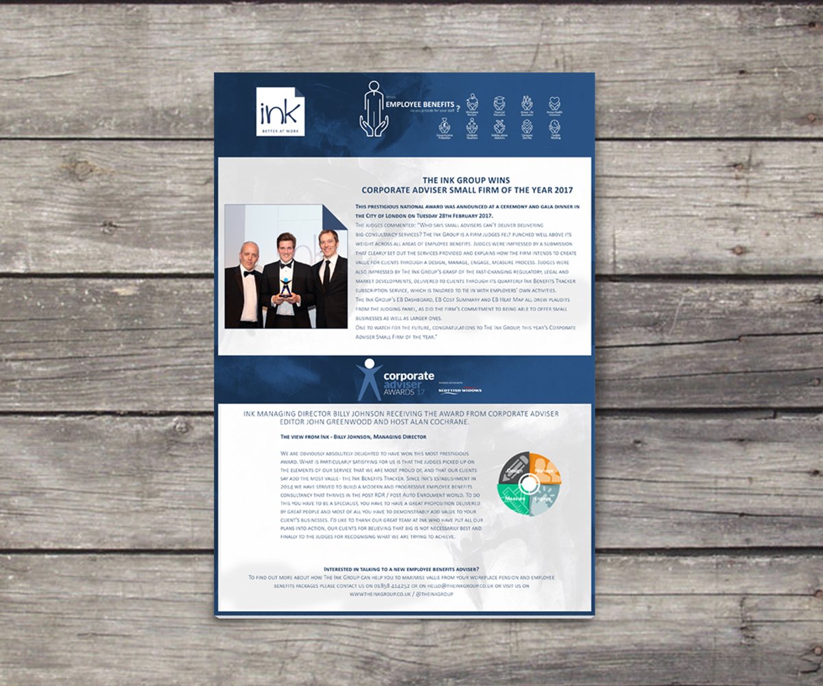 Advertisement Design by Omar Rezk for The Ink Group | Design #14177251