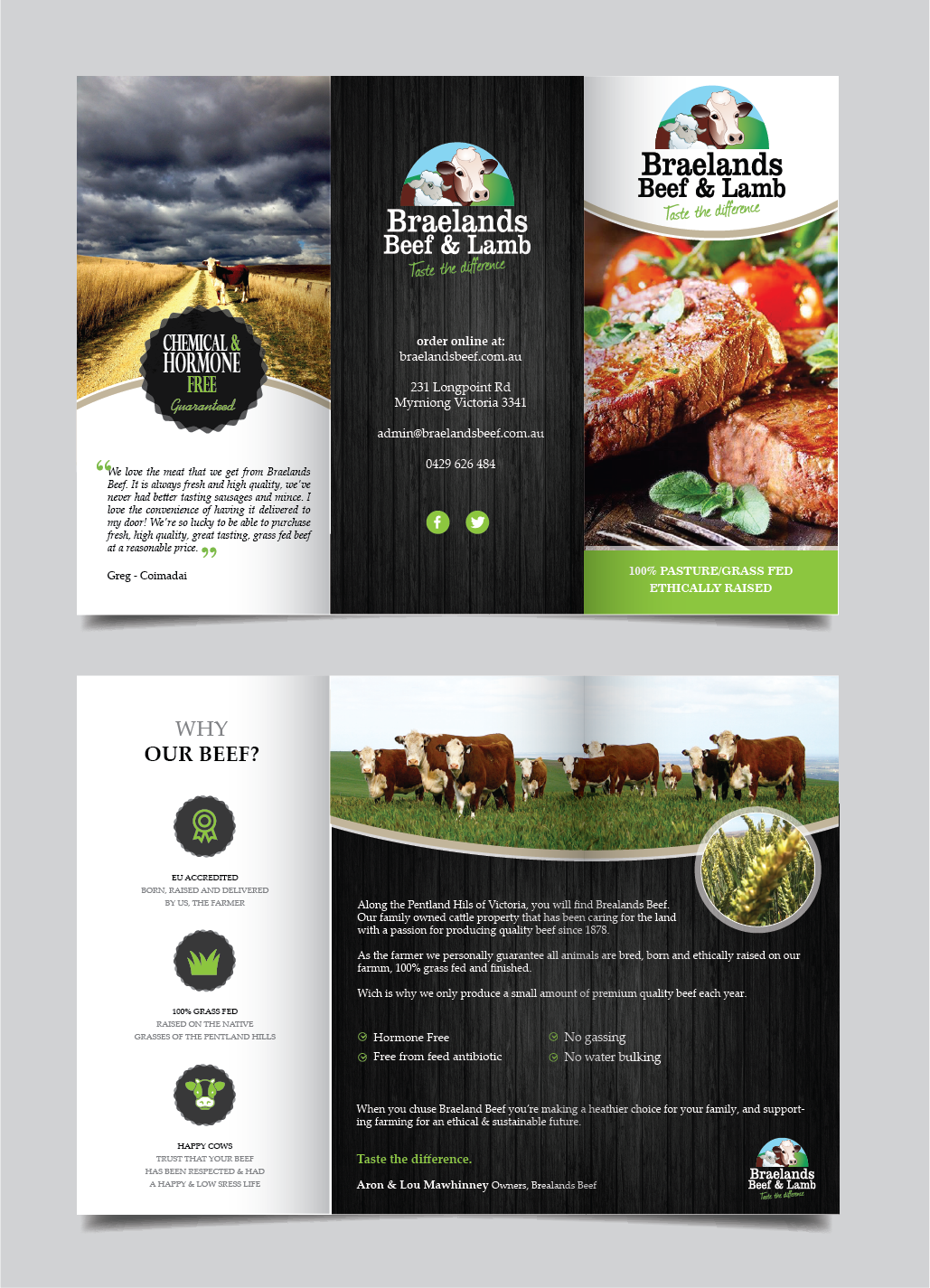 Flyer Design by alex989 for Braelands Beef & lamb Pty Ltd | Design #14182479
