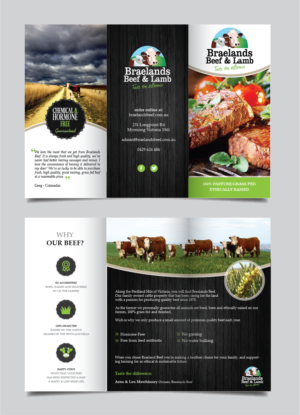 Flyer Design by alex989 for Braelands Beef & lamb Pty Ltd | Design: #14182479