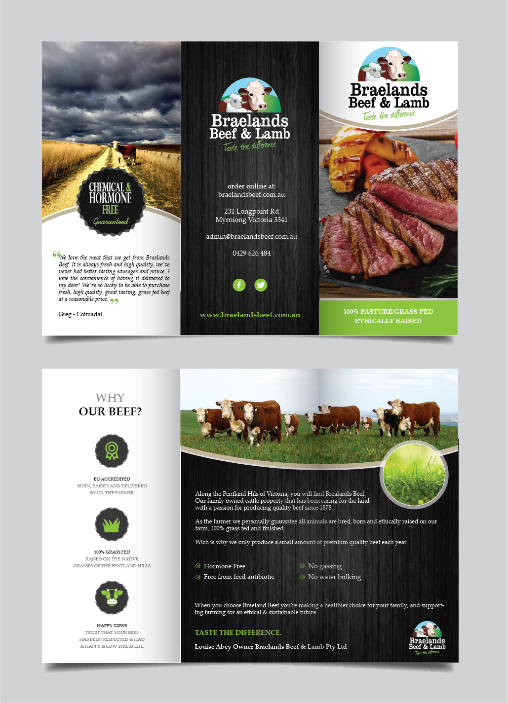 Flyer Design by alex989 for Braelands Beef & lamb Pty Ltd | Design #14192008