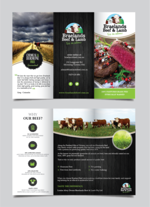 Flyer Design by alex989 for Braelands Beef & lamb Pty Ltd | Design: #14193277