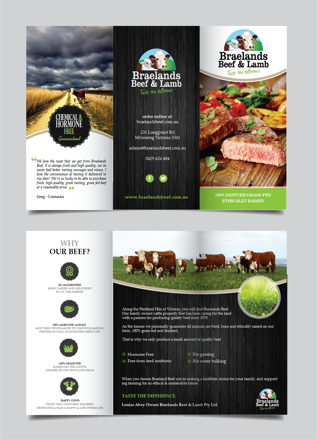 Flyer Design by alex989 for Braelands Beef & lamb Pty Ltd | Design #14193278