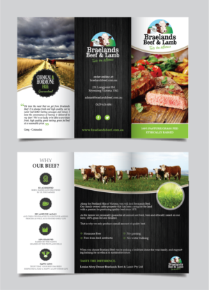 Flyer Design by alex989 for Braelands Beef & lamb Pty Ltd | Design: #14193278