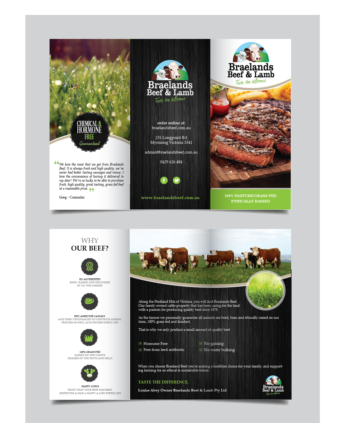 Flyer Design by alex989 for Braelands Beef & lamb Pty Ltd | Design #14213700