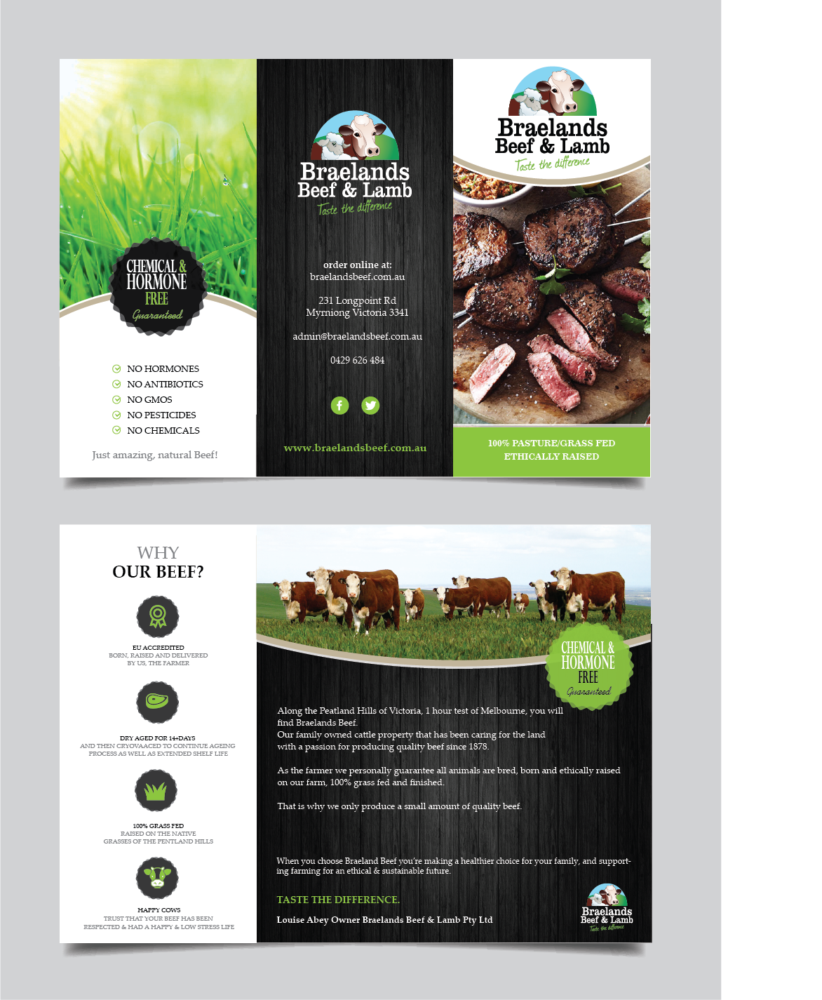 Flyer Design by alex989 for Braelands Beef & lamb Pty Ltd | Design #14214821