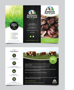 Flyer Design by alex989 for Braelands Beef & lamb Pty Ltd | Design: #14214821