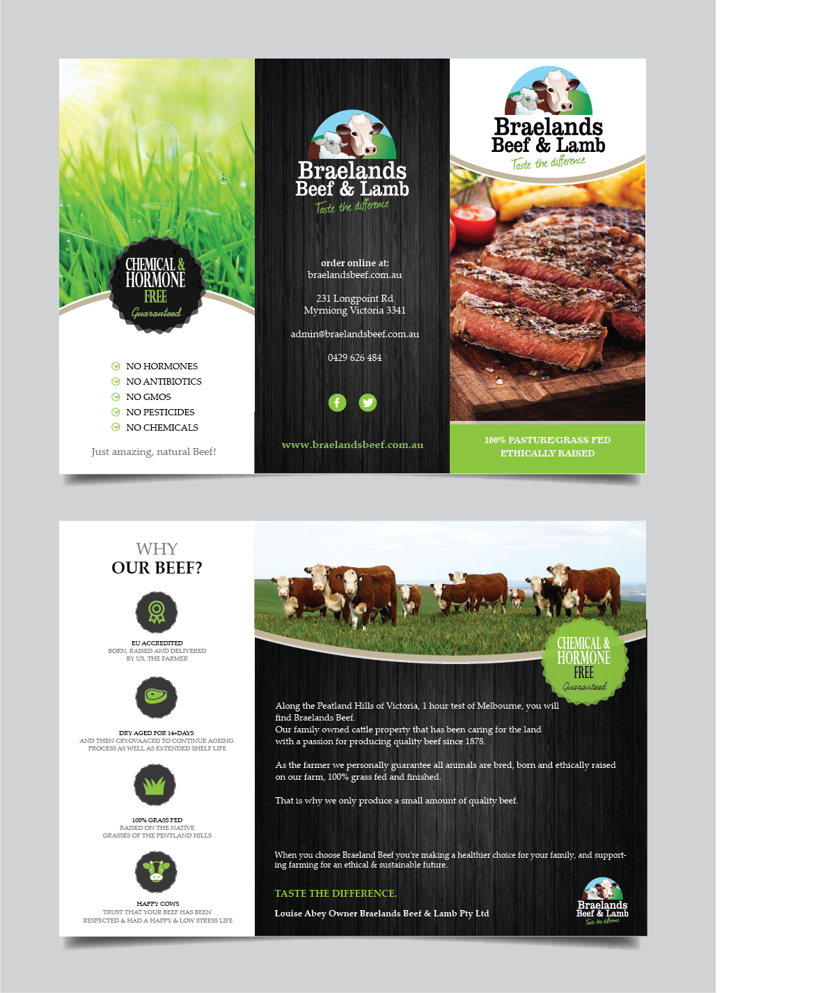 Flyer Design by alex989 for Braelands Beef & lamb Pty Ltd | Design #14217209