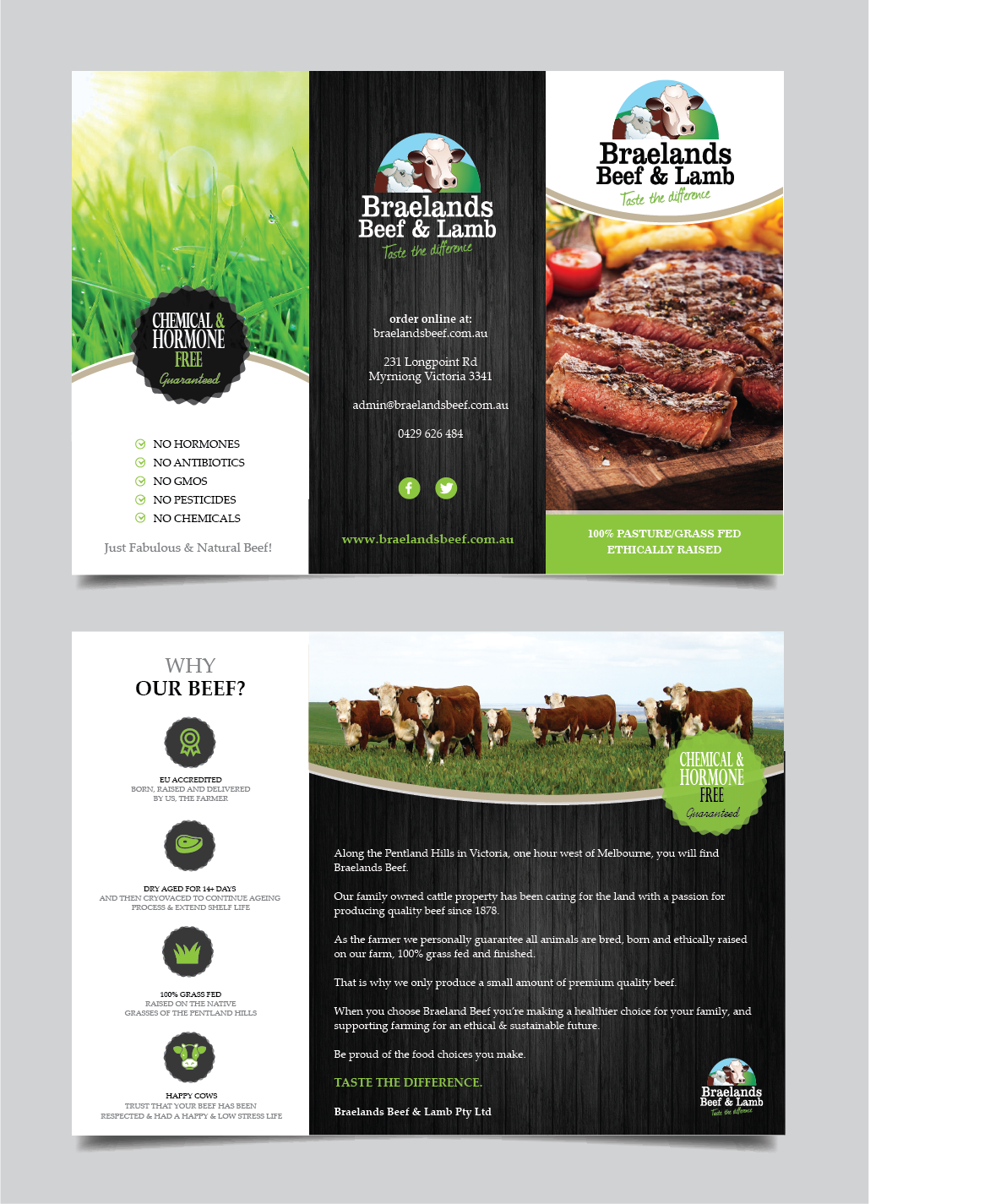 Flyer Design by alex989 for Braelands Beef & lamb Pty Ltd | Design #14267109