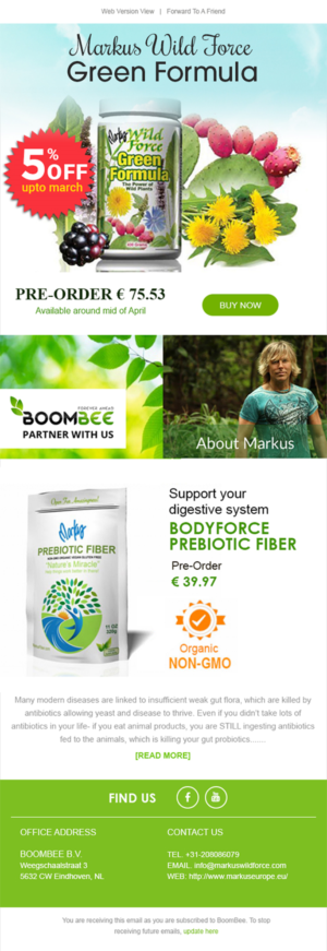 Newsletter Design by Expert Designer for Boombee BV | Design #14222116