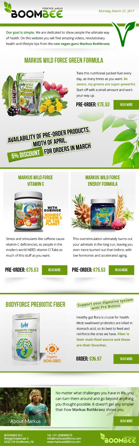Design de Newsletter par art in css pour Boombee BV | Design : #14219285