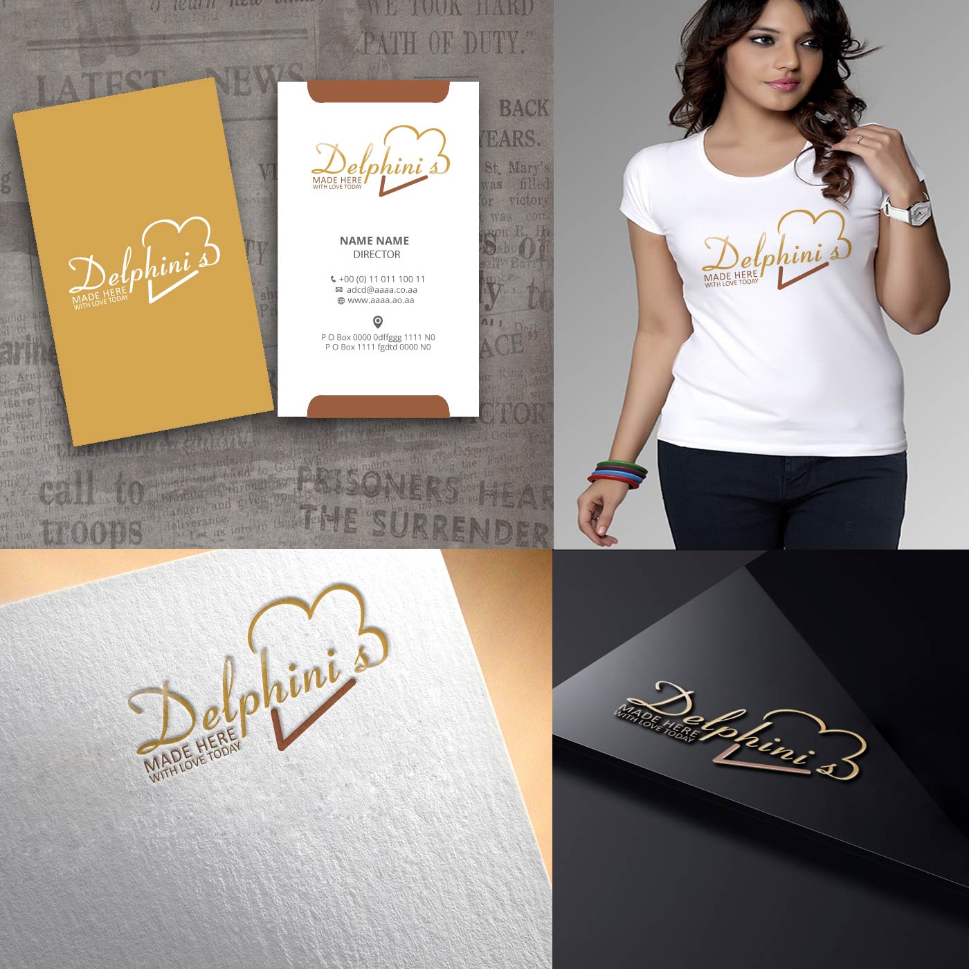 Logo Design by zebronicgraphic for Delphini's | Design #14341058