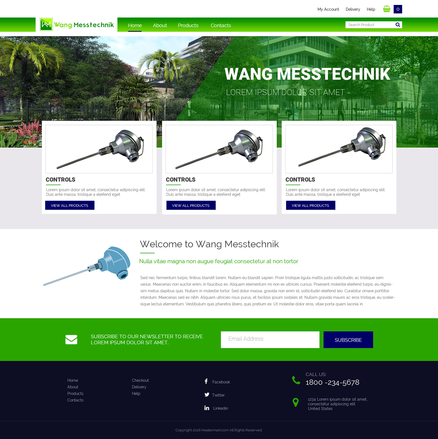 Web Design par Chikki pour  Wang Messtechnik  | Design #14206954