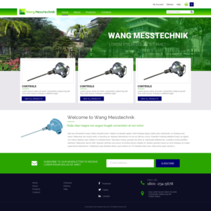 Web Design by Chikki for  Wang Messtechnik  | Design: #14206954