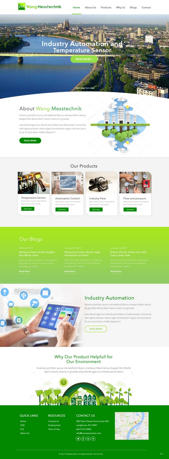 Web Design par pb pour  Wang Messtechnik  | Design #14186017