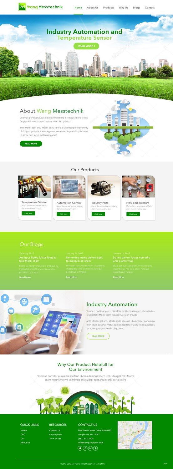 Web Design by pb for  Wang Messtechnik  | Design #14186018