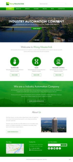 Web Design by pb for  Wang Messtechnik  | Design: #14186019