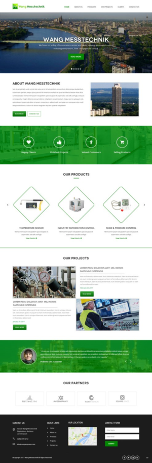 Web Design by pb for  Wang Messtechnik  | Design: #14186024