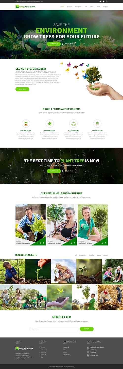 Web Design by Pram Shaw for  Wang Messtechnik  | Design #14312426