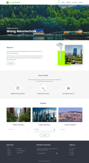 Web Design by nzdesigners for  Wang Messtechnik  | Design: #14277091