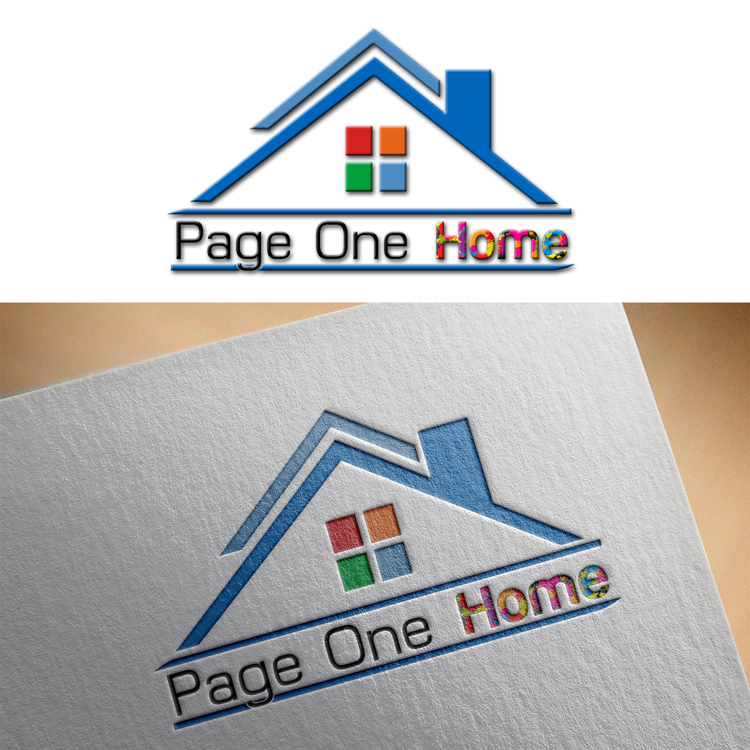 Logo Design by H_Creatives for PageOneHome | Design #14271839
