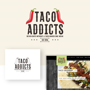 Taco Addicts | Logo Design by Claire.W