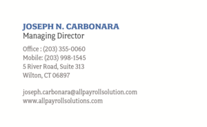 Business Card Design by paintblotch for All Payroll Solutions LLC | Design: #14294821