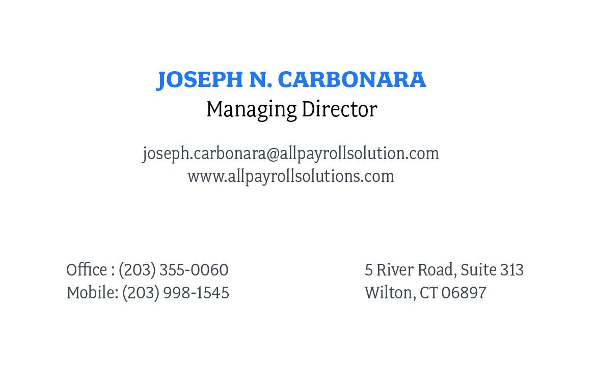 Visitenkarten-Design von paintblotch für All Payroll Solutions LLC | Design #14294824